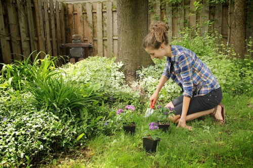 Charity partnerships for reusing garden materials and supplies
